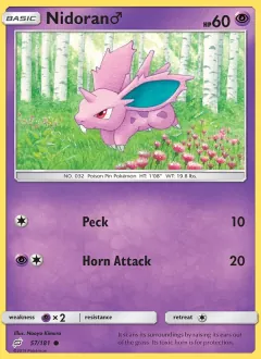 Nidoran♂, Team Up 57/181