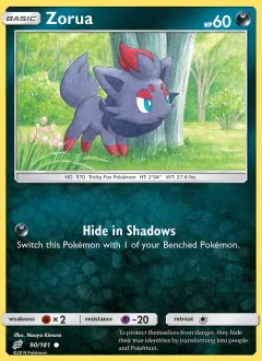 Zorua, Team Up 90/181