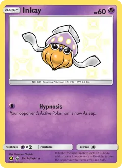 Inkay, Hidden Fates Shiny Vault SV17/94