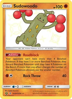 Sudowoodo, Hidden Fates Shiny Vault SV20/94