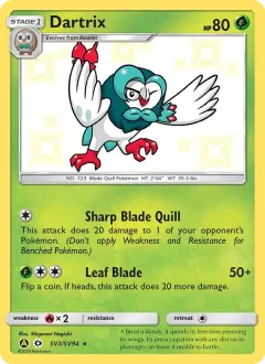 Dartrix, Hidden Fates Shiny Vault SV3/94