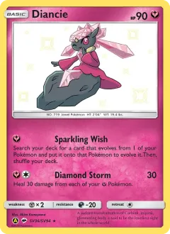 Diancie, Hidden Fates Shiny Vault SV36/94
