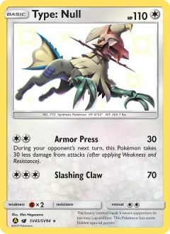 Type: Null, Hidden Fates Shiny Vault SV45/94