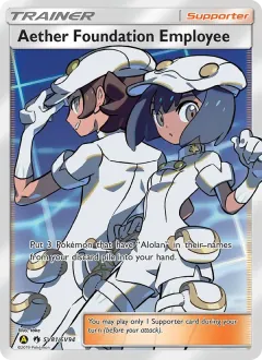 Aether Foundation Employee, Hidden Fates Shiny Vault SV81/94