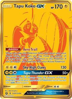 Tapu Koko-GX, Hidden Fates Shiny Vault SV93/94