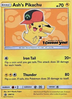 Ash's Pikachu, SM Black Star Promos SM110/248