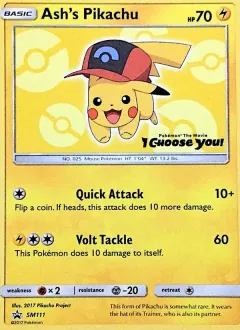 Ash's Pikachu, SM Black Star Promos SM111/248