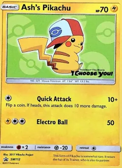Ash's Pikachu, SM Black Star Promos SM112/248