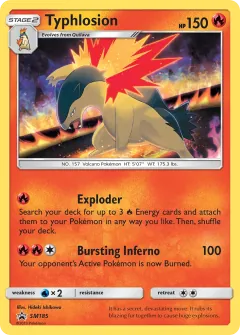 Typhlosion, SM Black Star Promos SM185/248