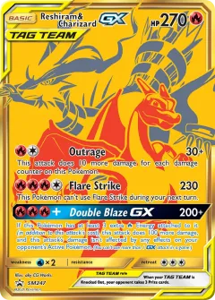 Reshiram & Charizard GX, SM Black Star Promos SM247/248