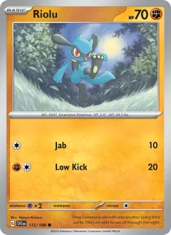 Riolu, Scarlet & Violet 112/198
