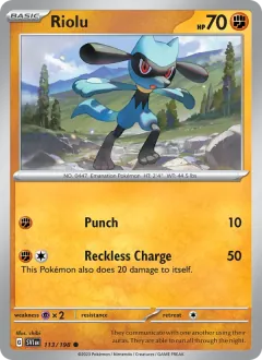 Riolu, Scarlet & Violet 113/198