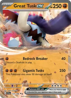 Great Tusk ex, Scarlet & Violet 123/198