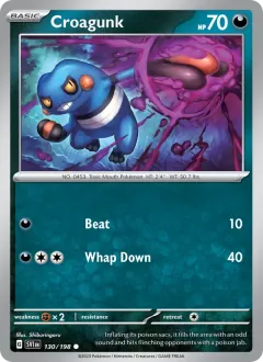 Croagunk, Scarlet & Violet 130/198