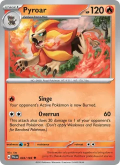 Pyroar, Paldea Evolved 032/193