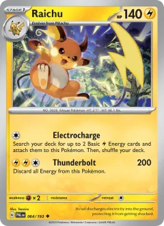 Raichu, Paldea Evolved 064/193