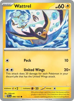 Wattrel, Paldea Evolved 080/193
