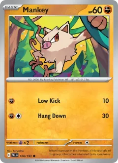 Mankey, Paldea Evolved 106/193