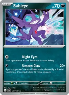 Sableye, Paldea Evolved 136/193