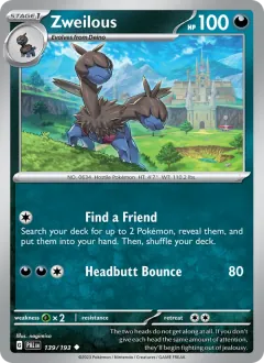 Zweilous, Paldea Evolved 139/193