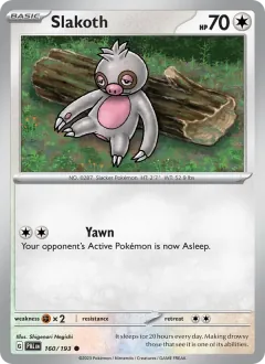 Slakoth, Paldea Evolved 160/193