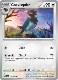 Corvisquire, Paldea Evolved 165/193