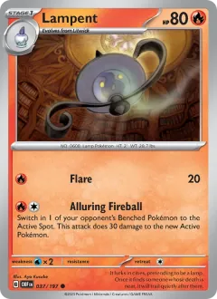 Lampent, Obsidian Flames 037/197