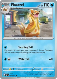 Floatzel, Obsidian Flames 049/197