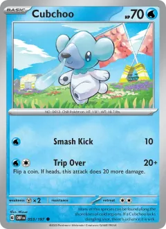 Cubchoo, Obsidian Flames 053/197