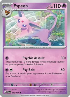 Espeon, Obsidian Flames 086/197