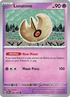 Lunatone, Obsidian Flames 092/197