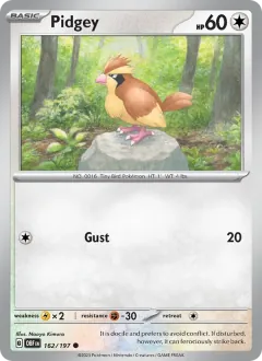 Pidgey, Obsidian Flames 162/197