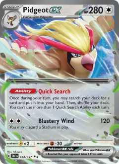 Pidgeot ex, Obsidian Flames 164/197