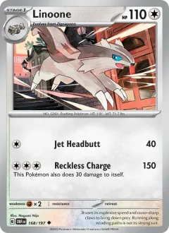 Linoone, Obsidian Flames 168/197
