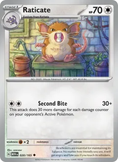 Raticate, 151 020/165