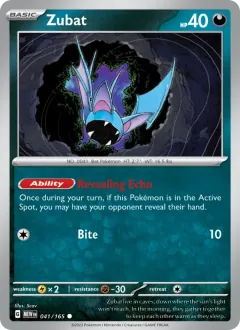 Zubat, 151 041/165
