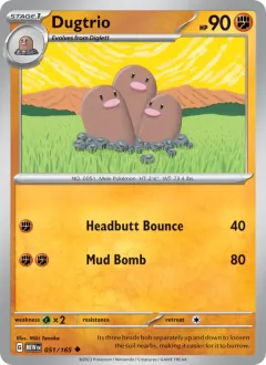 Dugtrio, 151 051/165