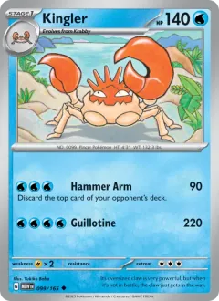 Kingler, 151 099/165