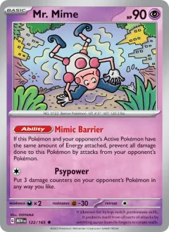 Mr. Mime, 151 122/165
