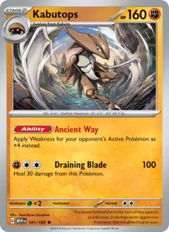 Kabutops, 151 141/165