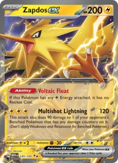 Zapdos ex, 151 145/165
