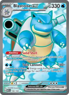 Blastoise ex, 151 184/165