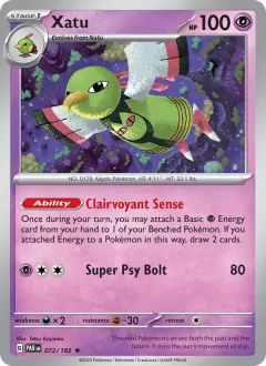 Xatu, Paradox Rift 072/182