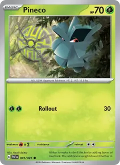 Pineco, Paldean Fates 001/91