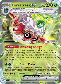 Forretress ex, Paldean Fates 002/91