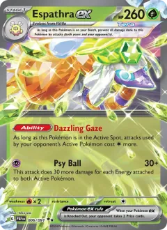 Espathra ex, Paldean Fates 006/91