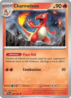 Charmeleon, Paldean Fates 008/91