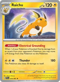 Raichu, Paldean Fates 019/91