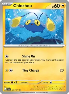 Chinchou, Paldean Fates 020/91