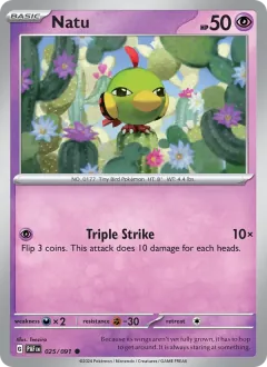 Natu, Paldean Fates 025/91